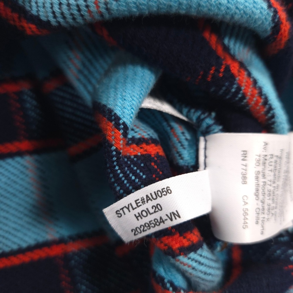J Crew Flannel Shirt Jacket Womens 3X Blue Red Stanton Plaid Heavyweight Shacket - Picture 10 of 10